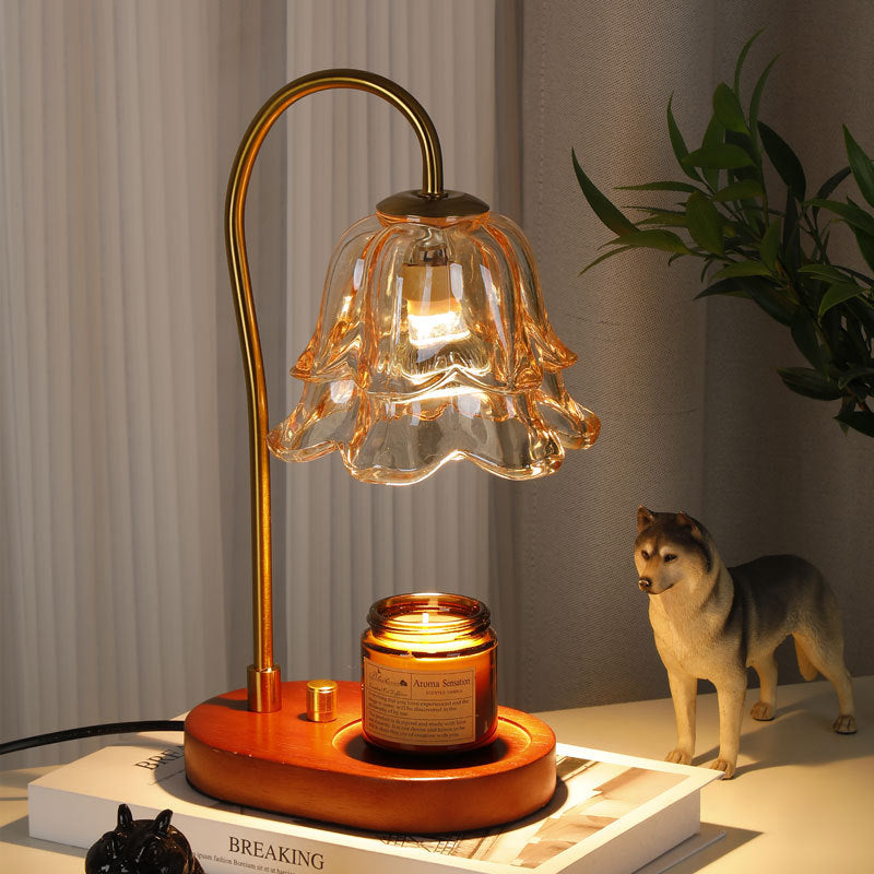 French Retro Bedroom Bedside Linglan Fragrance Lamp Wax Melting Lamp